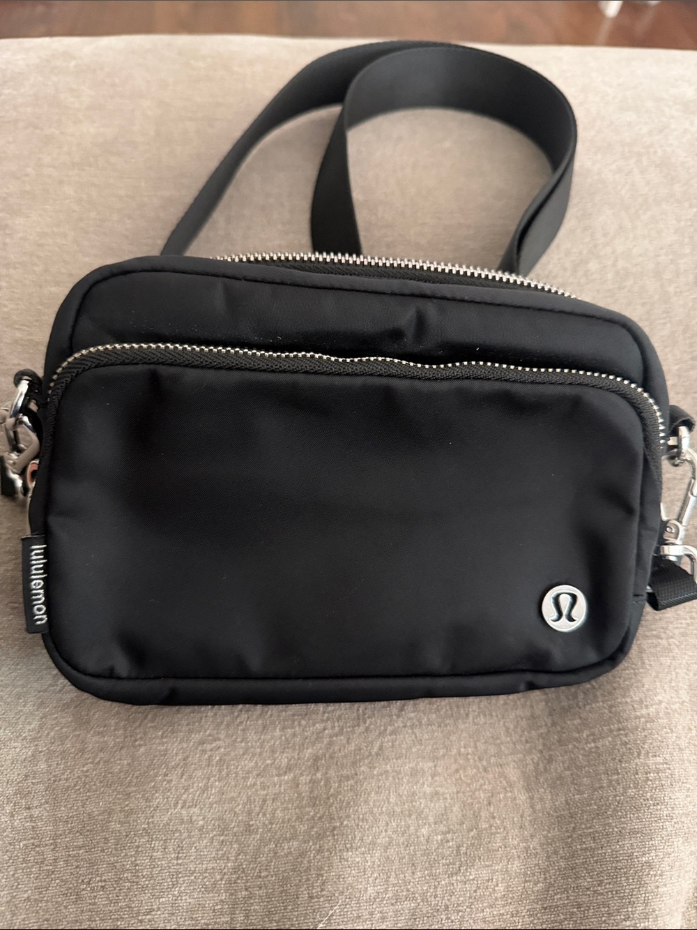 lululemon athletica Black Minimalist Crossbody Belt Bag